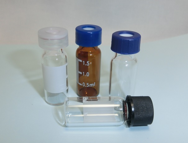 Analytical vials and caps